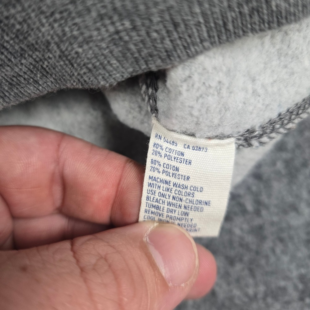 American Eagle Outfitters Striped Sweatshirt Blue Gray Yellow Logo‎ XL TG - Picture 5 of 12
